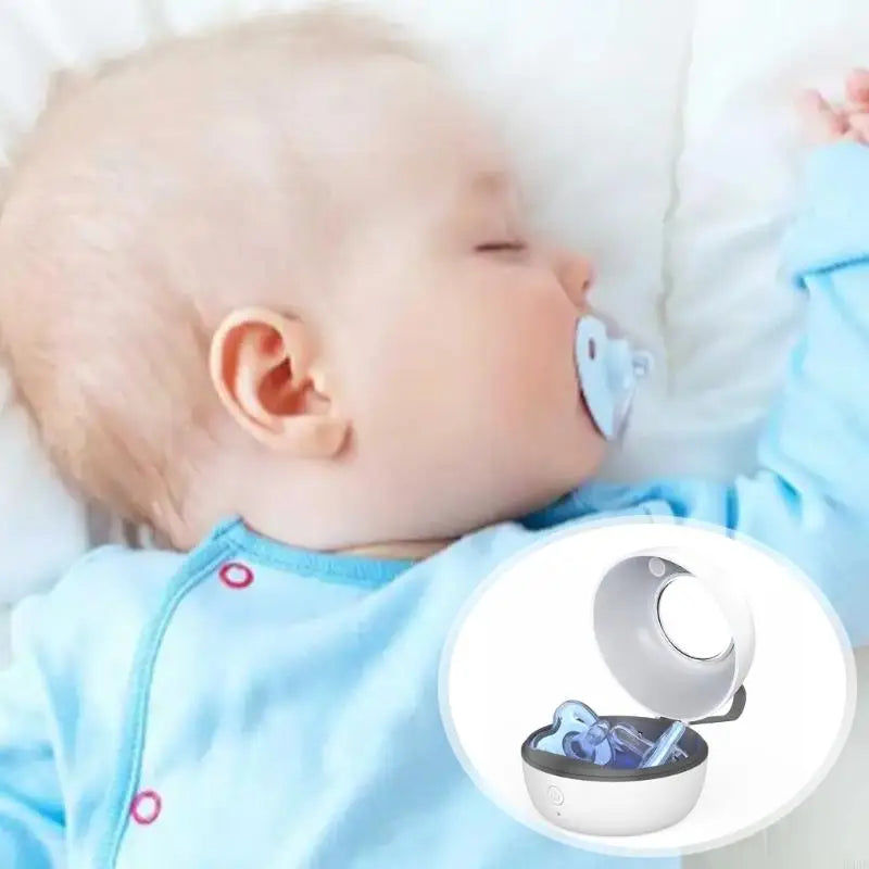 Baby Pacifier & Soother UV Sterilizer – Compact USB-C Rechargeable Box