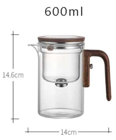 Elegant Heat-Resistant Glass Teapot with Infuser