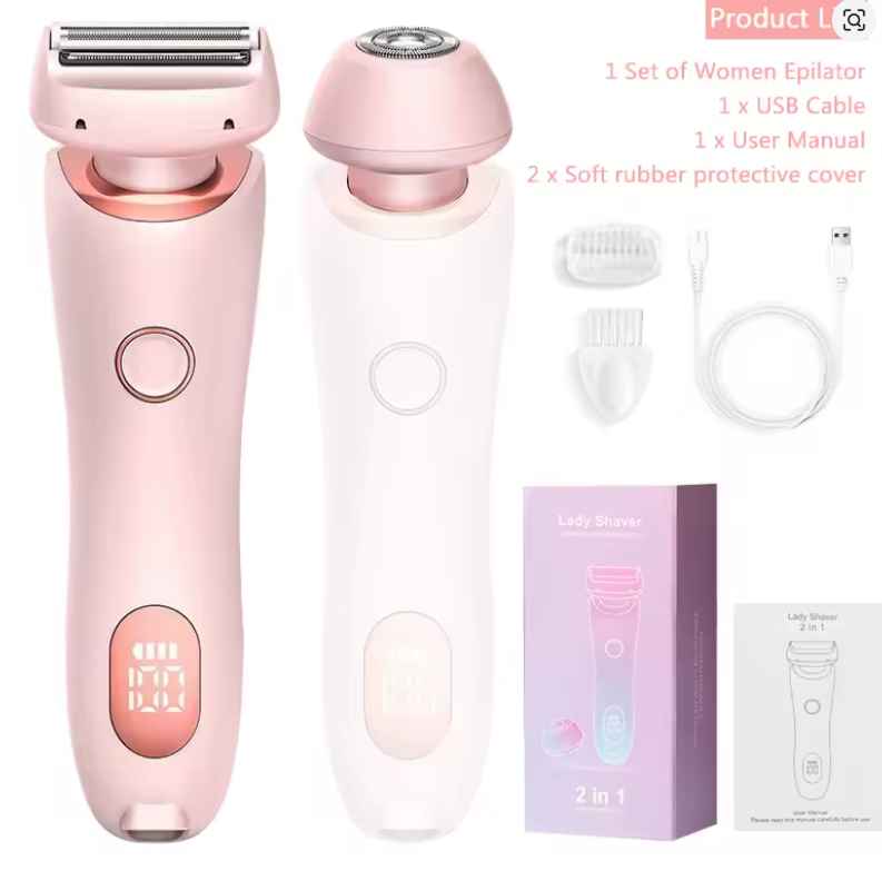 SmoothGlide Women’s Electric Razor – Painless & Rechargeable