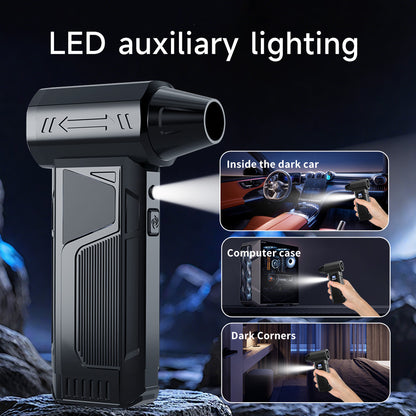 Wireless Jet Fan 990,000RPM Brush-less Motor Turbo Jet Blower Car Vacuum Cleaner Lighting/Digital Display
