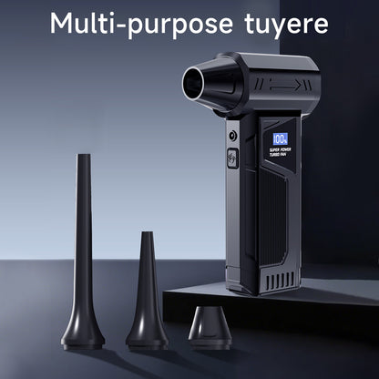 Wireless Jet Fan 990,000RPM Brush-less Motor Turbo Jet Blower Car Vacuum Cleaner Lighting/Digital Display
