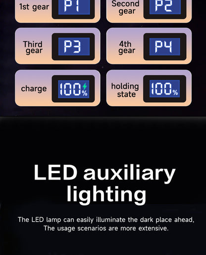 Wireless Jet Fan 990,000RPM Brush-less Motor Turbo Jet Blower Car Vacuum Cleaner Lighting/Digital Display