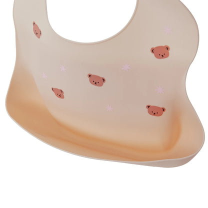 Waterproof Silicone Baby Bib – Soft, Adjustable & Cute Cartoon Design