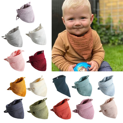 3-Pack Baby Muslin Bibs – Soft Cotton Bandana Drool Towels for Boys & Girls
