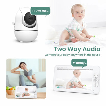 7” Split-Screen Baby Monitor with Dual Cameras (SM70)