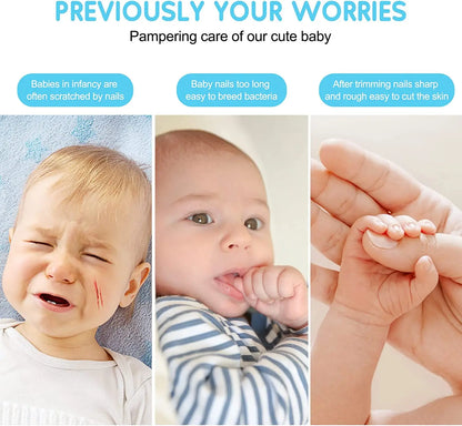 Gentle Electric Baby Nail Trimmer & Polisher – Safe Infant Manicure Set