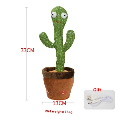 Dancing Cactus Plush Toy - Singing, Learning, Speaking & Twisting Cactus doll