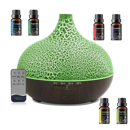 Ultrasonic Air Humidifier with Essential Oil Diffuser & Remote Control  Cool Mist for Home