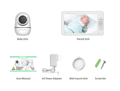 7” Split-Screen Baby Monitor with Dual Cameras (SM70)