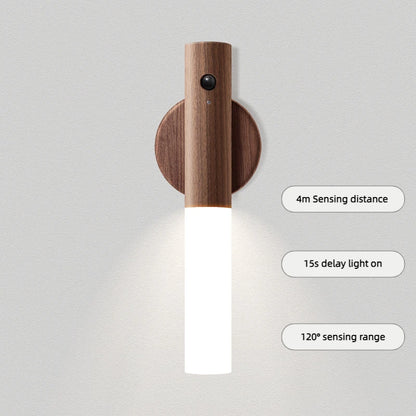 Motion Sensor LED Wooden Night Light – USB Powered