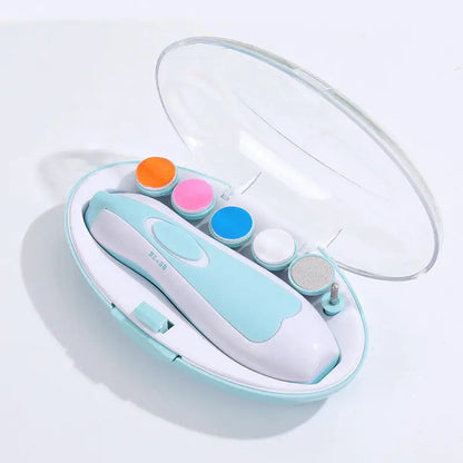Gentle Electric Baby Nail Trimmer & Polisher – Safe Infant Manicure Set