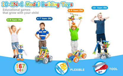SUNVERY STEM Building Toy Set - Creative Learning Games