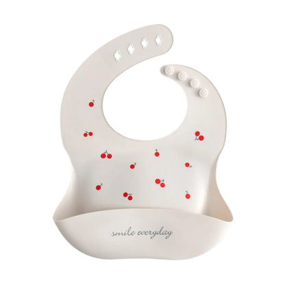 Waterproof Silicone Baby Bib – Soft, Adjustable & Cute Cartoon Design