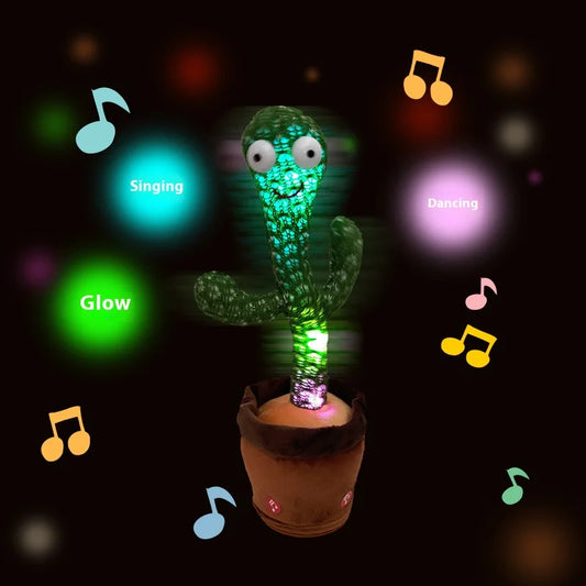 Dancing Cactus Plush Toy - Singing, Learning, Speaking & Twisting Cactus doll