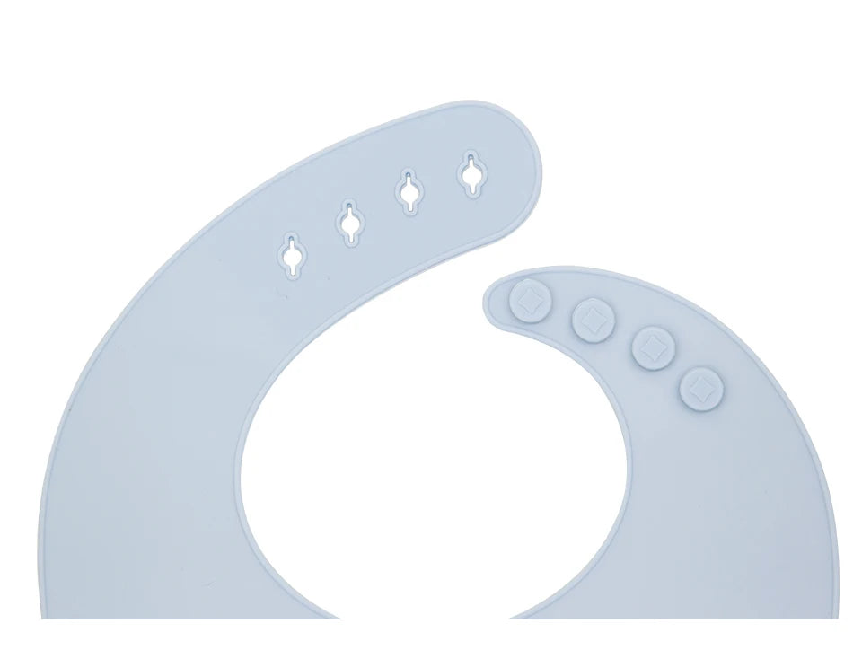 Waterproof Silicone Baby Bib – Soft, Adjustable & Cute Cartoon Design