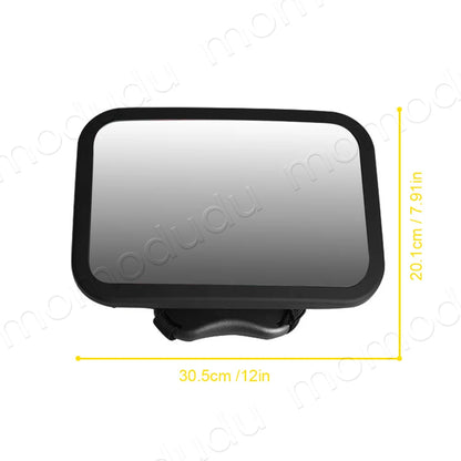 Shatterproof Baby Car Mirror – Wide View, Headrest-Mounted Safety Mirror for Rear-Facing Infants
