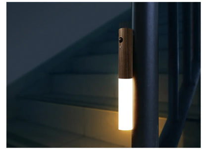 Motion Sensor LED Wooden Night Light – USB Powered