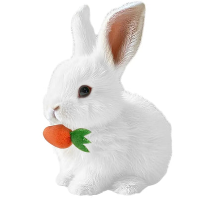 Cute electric plush bunny that hops, twitches, and wiggles like the real thing—endless fun without the mess!