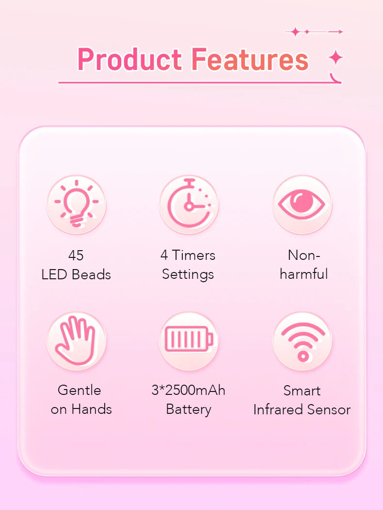 Professional UV/LED Nail Lamp – Fast, Safe &amp; Portable