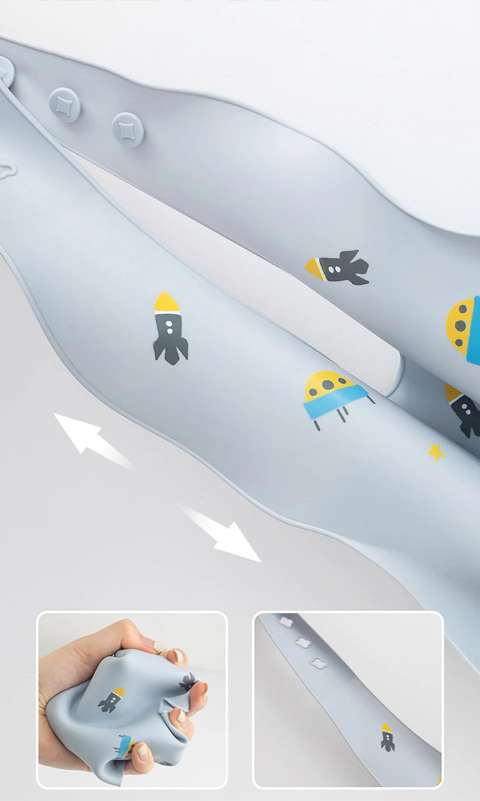 Waterproof Silicone Baby Bib – Soft, Adjustable & Cute Cartoon Design