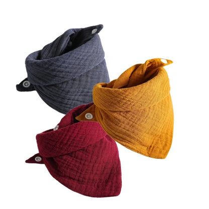 3-Pack Baby Muslin Bibs – Soft Cotton Bandana Drool Towels for Boys & Girls