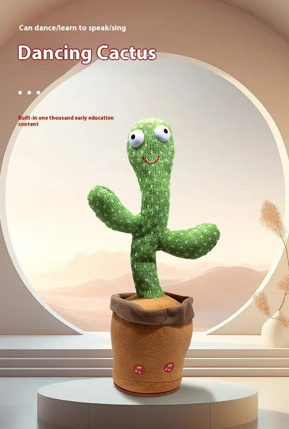 Dancing Cactus Plush Toy - Singing, Learning, Speaking & Twisting Cactus doll