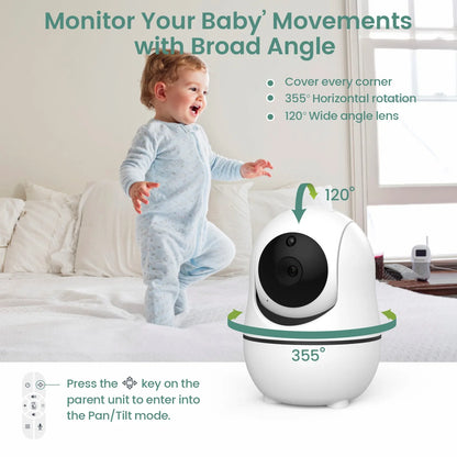 7” Split-Screen Baby Monitor with Dual Cameras (SM70)