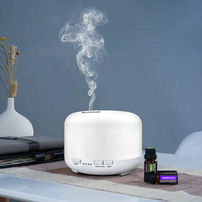 500ML Aroma Diffuser with 6x10ML Essential Oils – Ultrasonic Humidifier & Air Freshener Gift Set