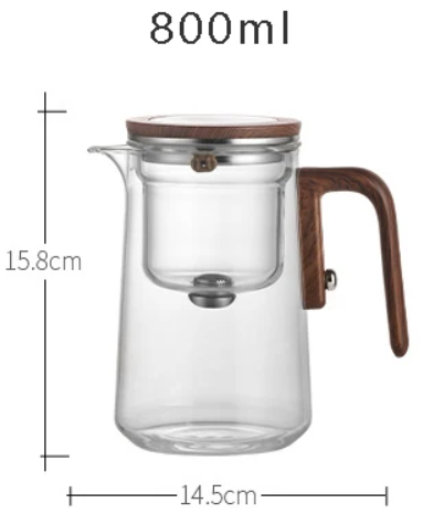 Elegant Heat-Resistant Glass Teapot with Infuser