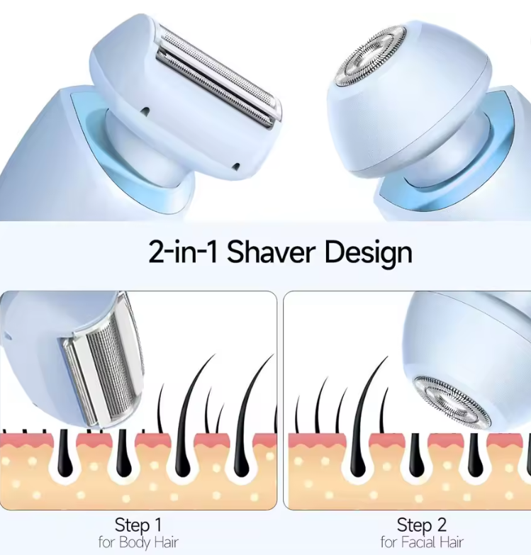 SmoothGlide Women’s Electric Razor – Painless & Rechargeable