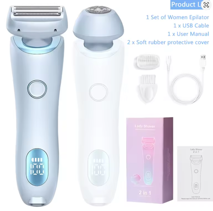SmoothGlide Women’s Electric Razor – Painless & Rechargeable