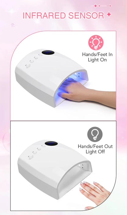 Professional UV/LED Nail Lamp – Fast, Safe &amp; Portable