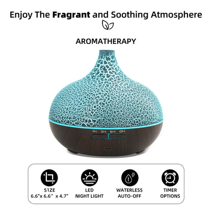 Ultrasonic Air Humidifier with Essential Oil Diffuser & Remote Control  Cool Mist for Home