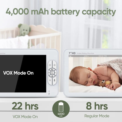 7” Split-Screen Baby Monitor with Dual Cameras (SM70)