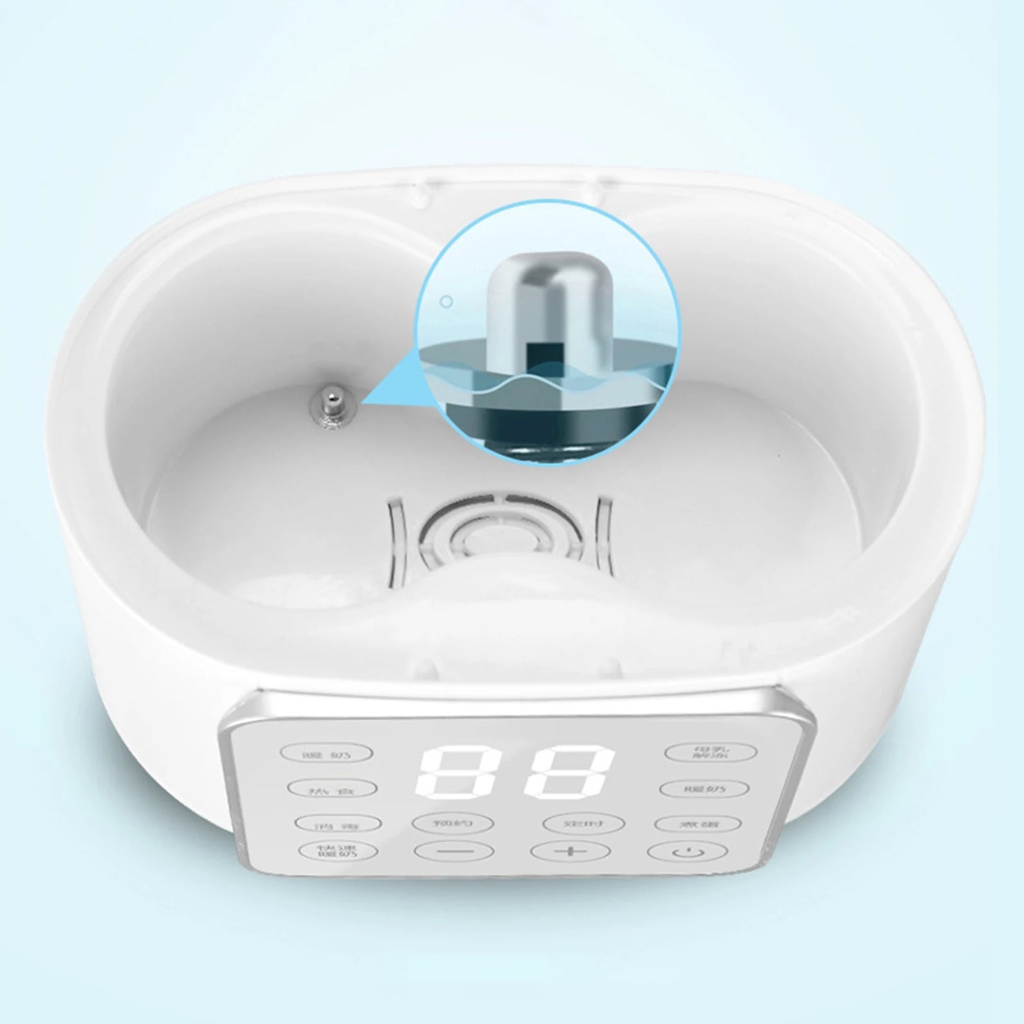Baby Bottle Warmer with 24Hr Thermostat | Fast Heating for Breast milk & Formula – Travel Friendly