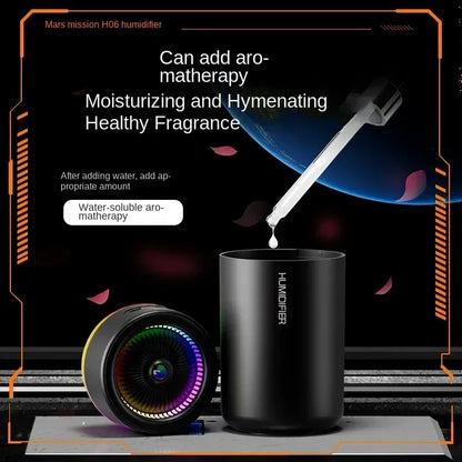 Silent 280ML Ultrasonic Humidifier – Large Fog, LED Light, Essential Oil Diffuser