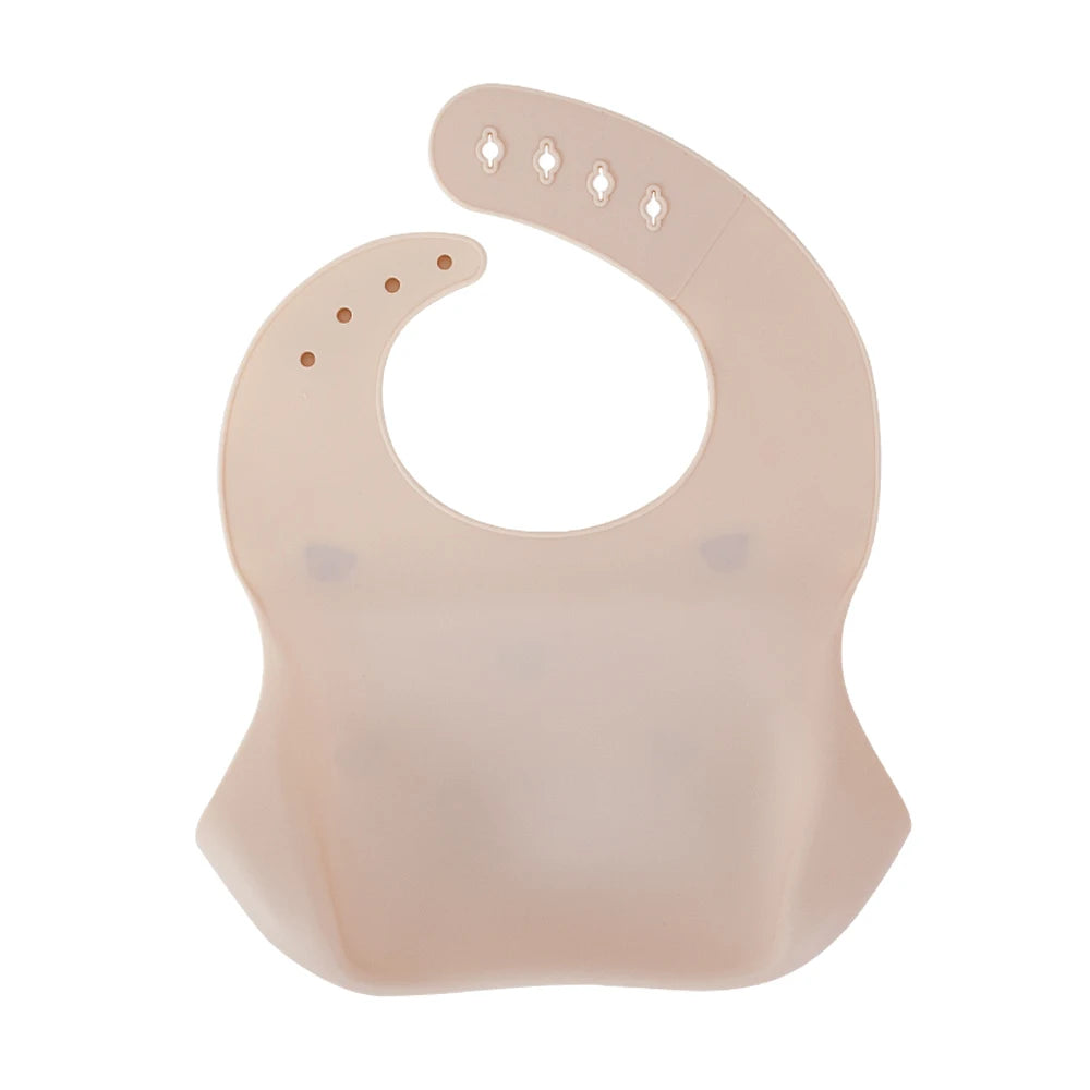 Waterproof Silicone Baby Bib – Soft, Adjustable & Cute Cartoon Design