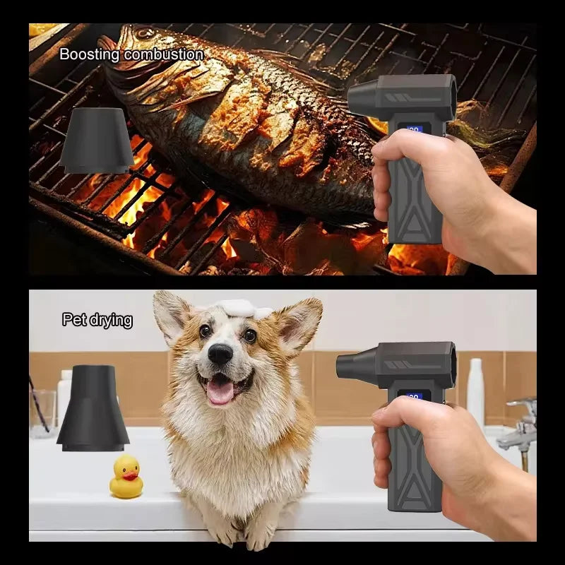 Powerful 130,000 RPM Turbo Jet Air Blower/Air Duster- For PC/Keyboard/Home/Car Cleaning